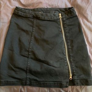 Free people black skirt with zipper